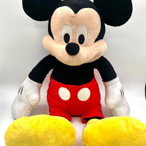 Disney Mickey Mouse Stuffed Animal Black and Red Plush - Picture 1 of 5